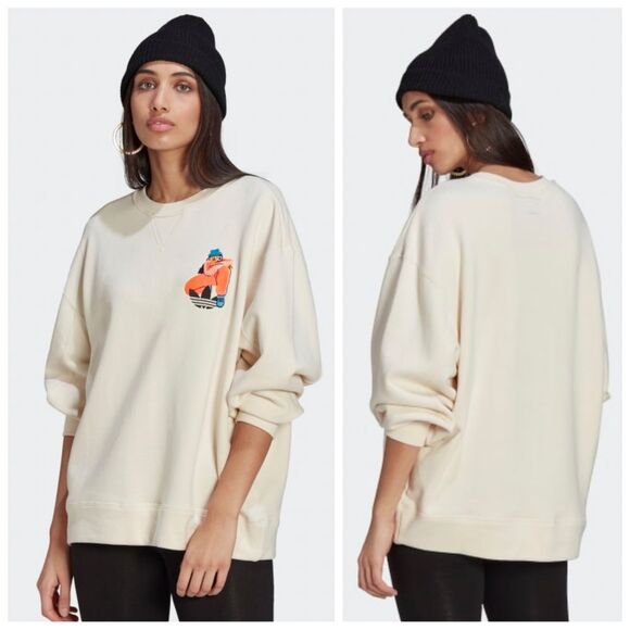 NWT|Adidas Adicolor Essentials x Egle Embroidered Sweatshirt, XS - Picture 2 of 13